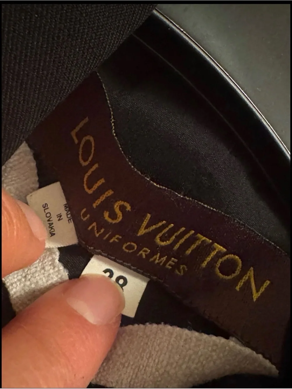Louis Vuitton Black Structured Blazer Jacket